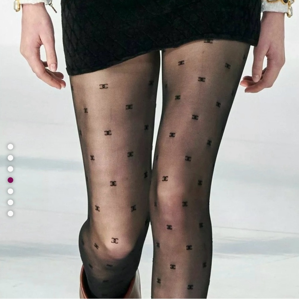 CC Black Patterned Tights